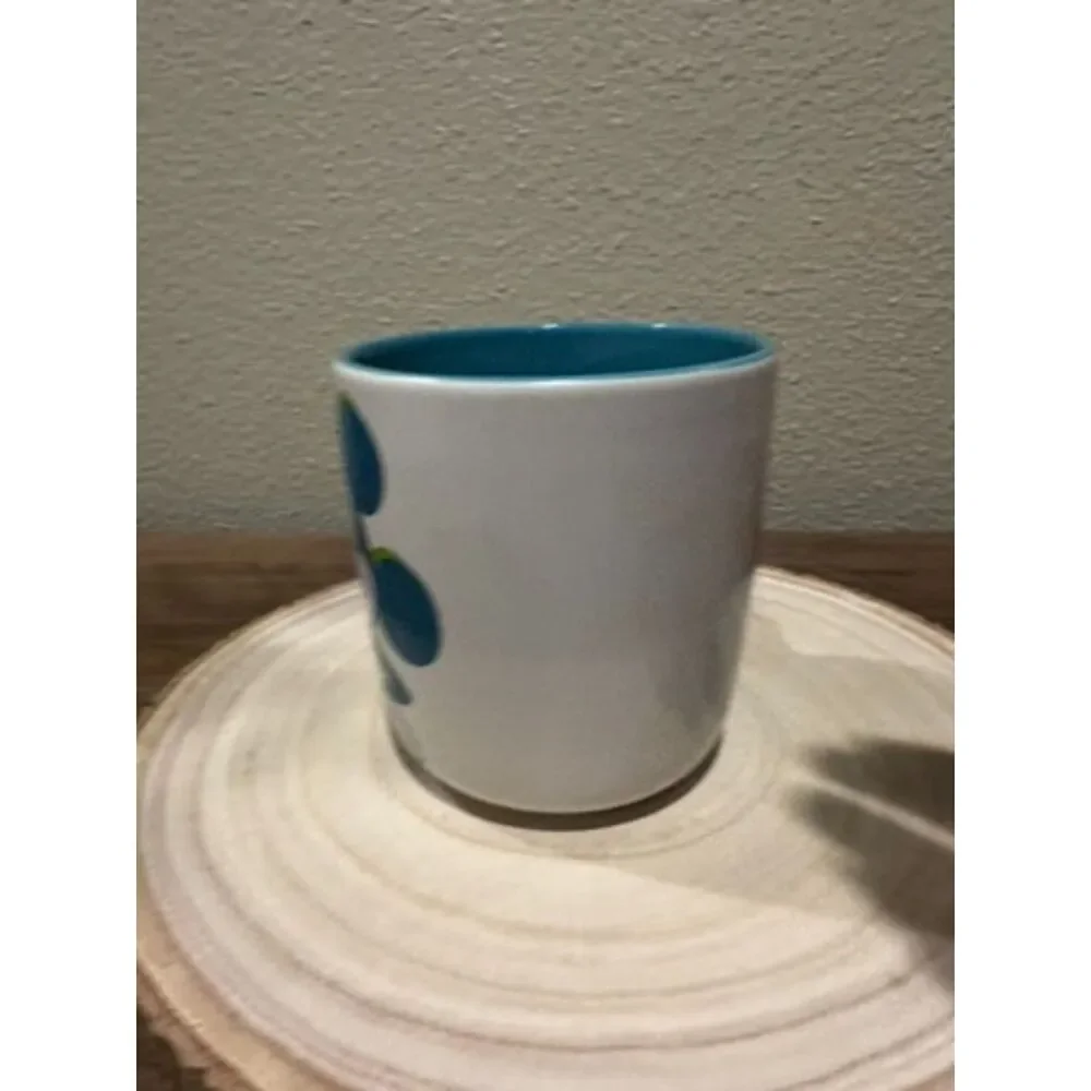 NWOT Disney Store Mickey Mouse Two Tone Green Blue Color Double Sided Mug